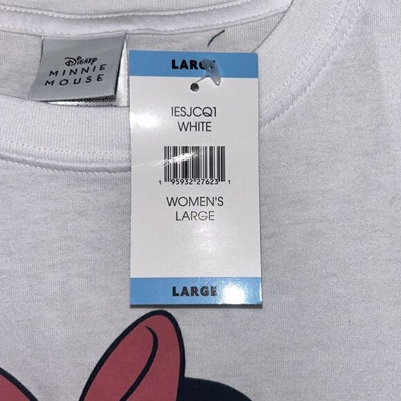 NEW Disney Minnie Mouse White Tee Shirt - Picture 3 of 5